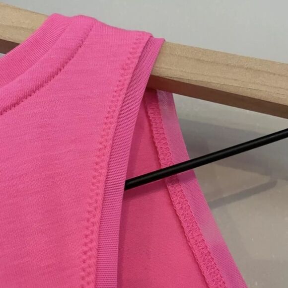 Athleta Neon Pink Essence Side Slit Tank Top - Picture 8 of 8